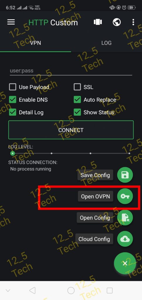 http custom oven settings