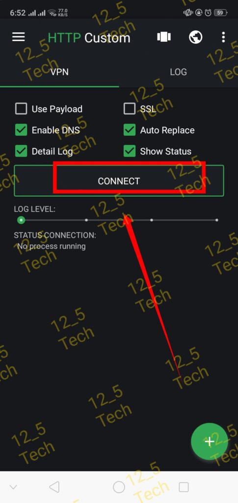 http custom connecting