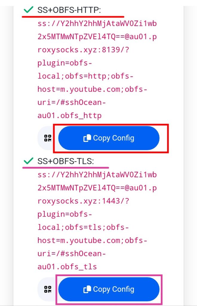 shadowsocks server generated on sshocaean