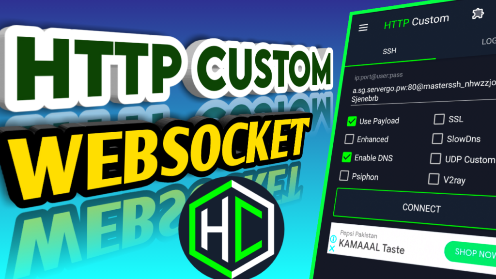 http custom websocket settings